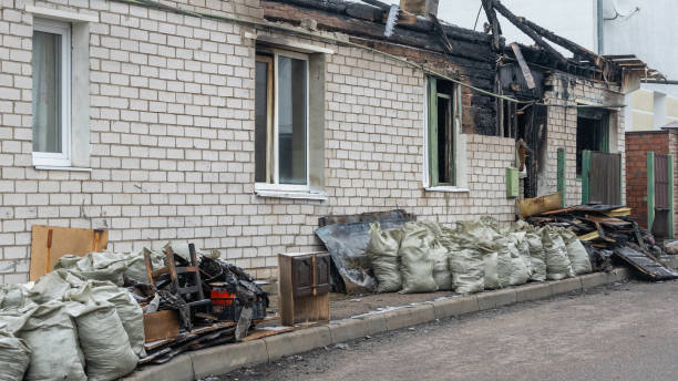 Professional Fire Damage Removal technician working in Trumbauersville, PA